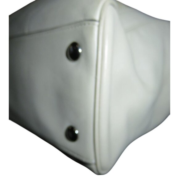 Coach Legacy Candace Leather Carryall Cream Zebra Print Satchel Handbag 23409 - Picture 9 of 16